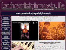 Tablet Screenshot of kathrynleighmusic.com